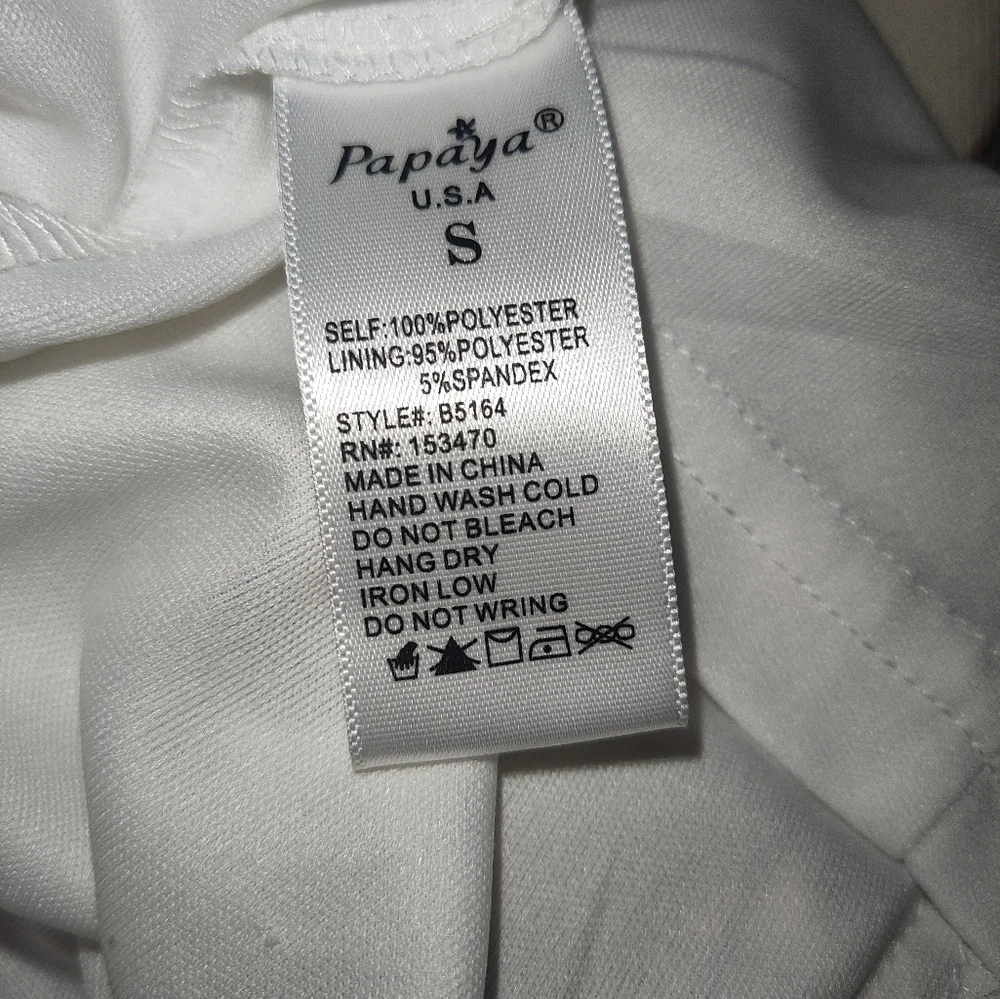 Papaya maxi dress with vertical brown lines size S - Picture 9 of 9